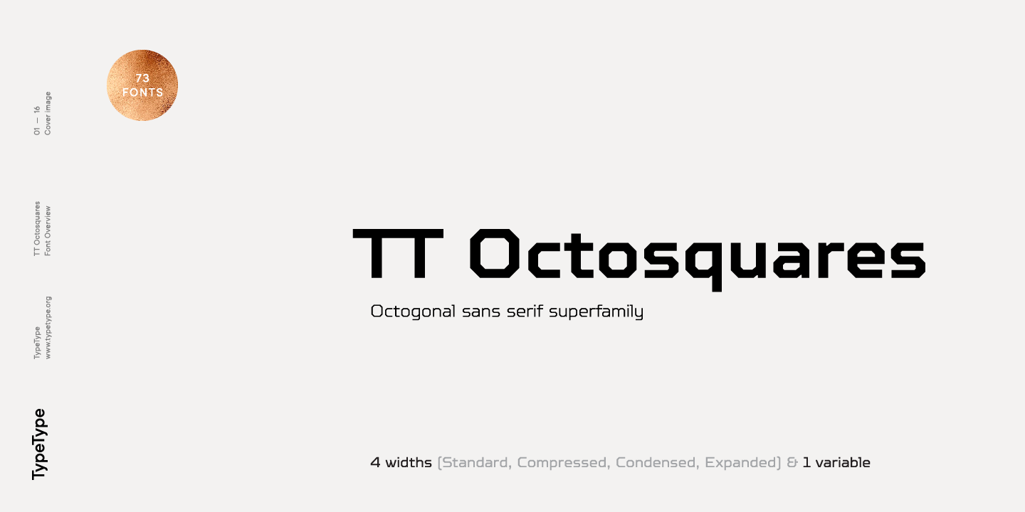 Przykładowa czcionka TT Octosquares Expanded #1